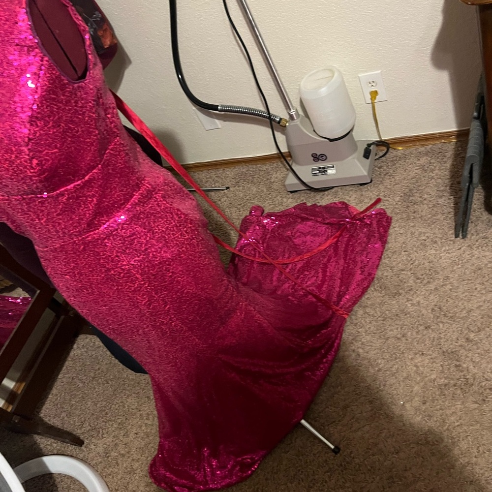 Hot pink formal/prom dress